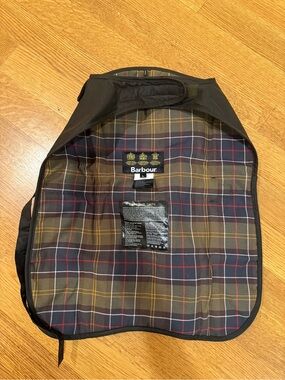 Barbour Plaid Lined DOG Jacket never used